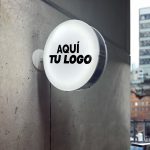 Letrero circular iluminado 40 cm / Básico